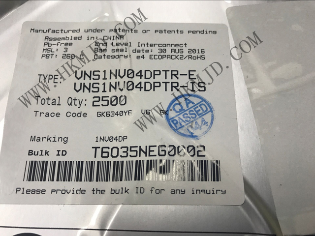 ST VNS1NV04DPTR PMIC - 配電開(kāi)關(guān)、負(fù)載驅(qū)動(dòng)器 VNS1NV04