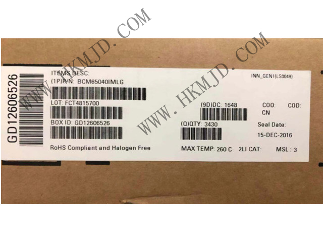 BROADCOM BCM65040 BCM65040IMLG 接口 - 驅(qū)動(dòng)器，接收器，收發(fā)器