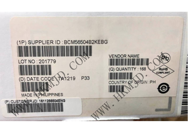 以太網(wǎng) IC BCM56504B2KEBG 24端口GbE多層交換機(jī)，帶4個(gè)10GbE/HiGig+?端口