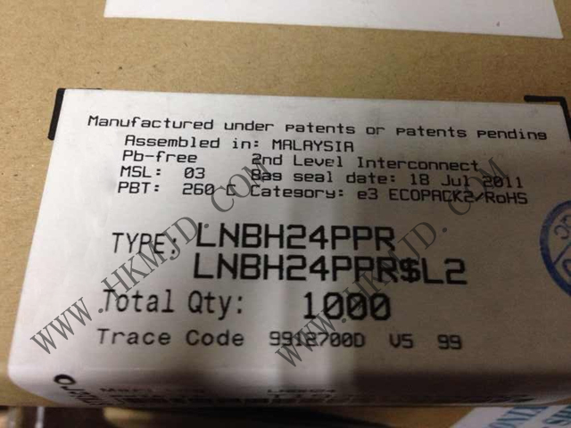 電源管理芯片 LNBH24PPR LNBH24 用于模擬和數字雙衛(wèi)星接收器
