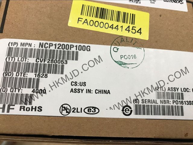 AC-DC電源轉(zhuǎn)換 NCP1200P100G 離線控制器 反激 拓撲 100kHz 8-PDIP