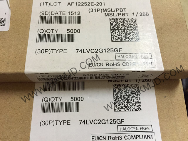 供應(yīng)集成電路 8-XFDFN 74LVC2G125GF 雙總線緩沖器/線路驅(qū)動(dòng)器；3態(tài)