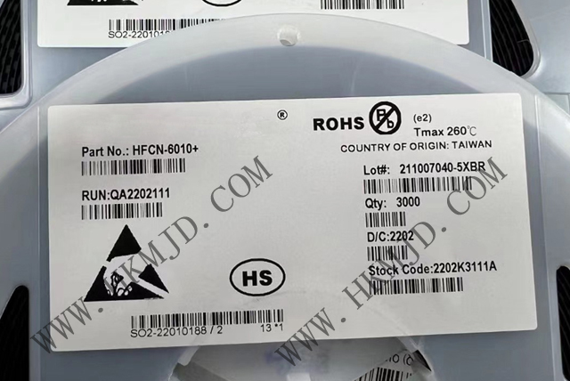 Mini-Circuits濾波器 HFCN-6010+ LTCC 高通濾波器，6300 - 15000MHz