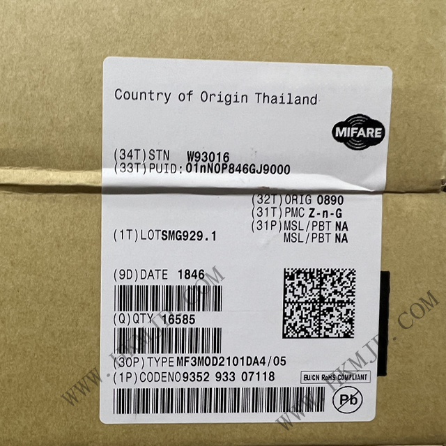 出售NXP射頻IC MF3MOD2101DA4/05 RFID 應答器 IC 13.56MHz ISO 14443，MIFARE UART MOA4