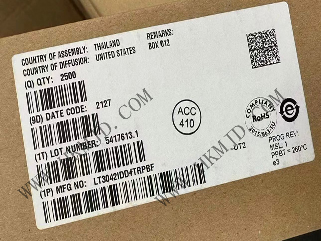 【出售】LT3042IDD (ADI) 20V、200mA、超低噪聲、超高 PSRR RF 線性穩(wěn)壓器
