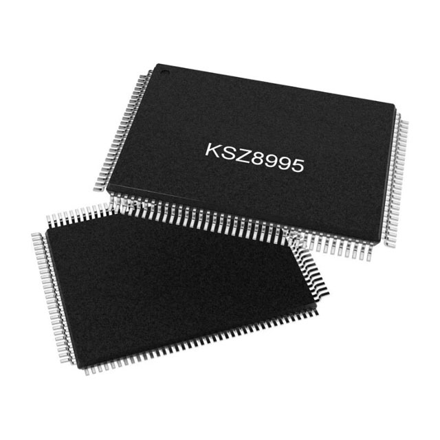 出售【Microchip】KSZ8995XA 集成式 5 端口 10/100 QoS 以太網(wǎng)交換機(jī)，支持光纖