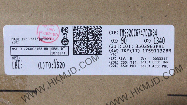 基于 C674x 內核的 TMS320C6747DZKB4 浮點數(shù)字信號處理器- 高達 456MHz
