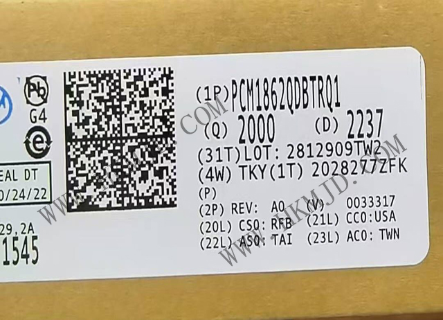 明佳達電子——供應 [TI] PCM1862QDBTRQ1 汽車音頻 ADC 轉(zhuǎn)換器
