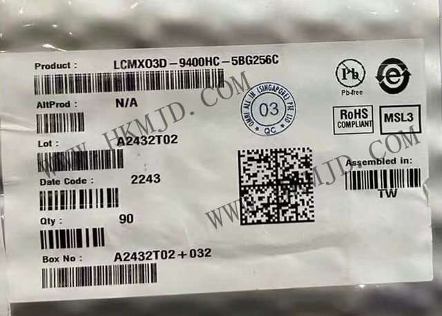 FPGA - 現(xiàn)場(chǎng)可編程門陣列 LCMXO3D-9400HC-5BG256C Lattice MachXO3D; 9400LUTs 2.5V/3.3V