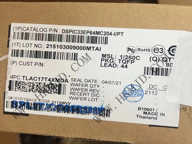 用于電機控制、數(shù)字電源和檢測的 DSPIC33EP64MC204-I/PT 16位 DSC