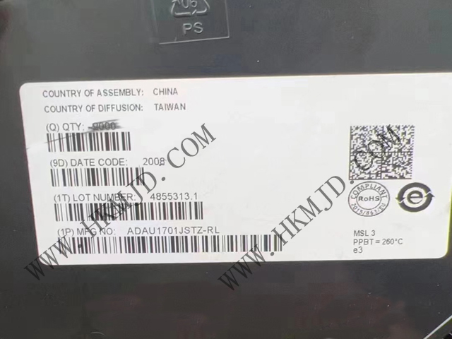 ADAU1701JSTZ SigmaDSP? 28/56 Bit音頻DSP，內(nèi)置2個(gè)ADC和4個(gè)DAC
