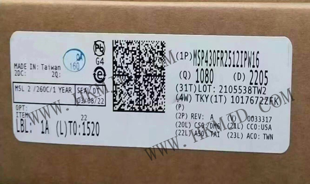 供應 [TI] 微控制器——供應 MSP430FR2512IPW16 電容式觸控 MCU