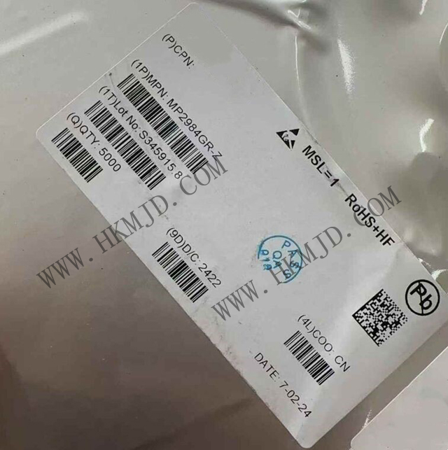 [供應(yīng)] MP2984GR (MPS) 36V，四開關(guān)同步降壓-升壓型控制器