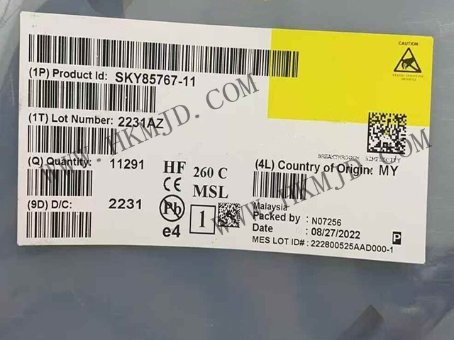 現(xiàn)貨供應(yīng)【SKY85767-11】高性能WiFi 6前端模塊（FEM），34.5dB高增益