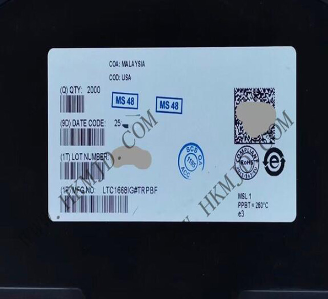 [出售] LTC1668IG (ADI) 16位，50Msps 差分電流輸出數(shù)模轉(zhuǎn)換器