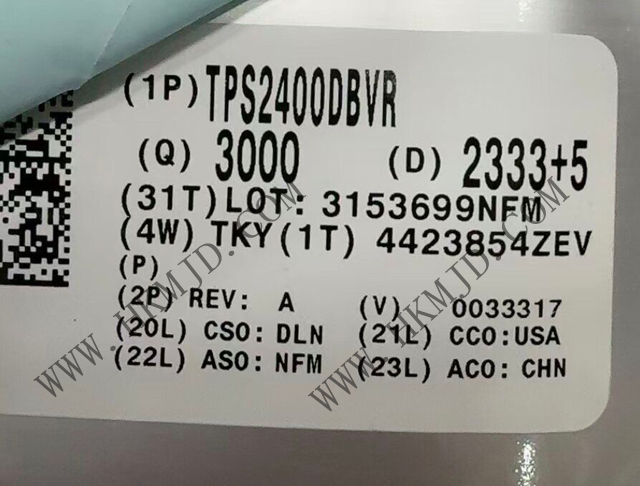 供應(yīng) TI TPS2400DBVR 5.5V過壓保護(hù)控制器，具備100V輸入瞬態(tài)保護(hù)功能