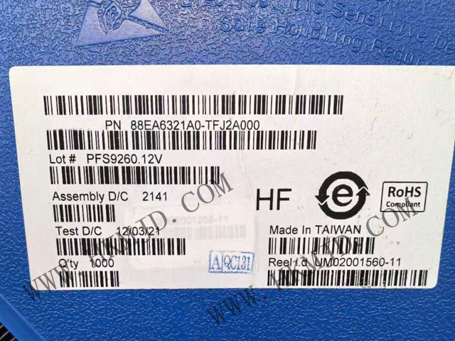 Marvell第一代汽車Brightlane?以太網(wǎng)交換機(jī)芯片 88EA6321A0-TFJ2A000
